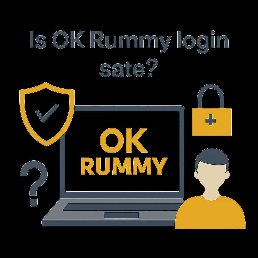 An educational diagram outlining the steps of securing an OK Rummy account.