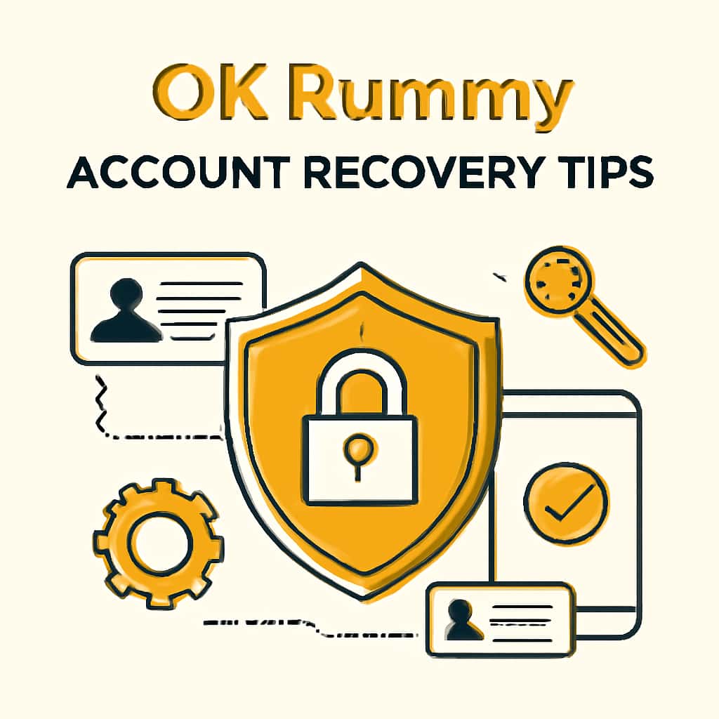 An educational diagram related to OK Rummy account recovery.