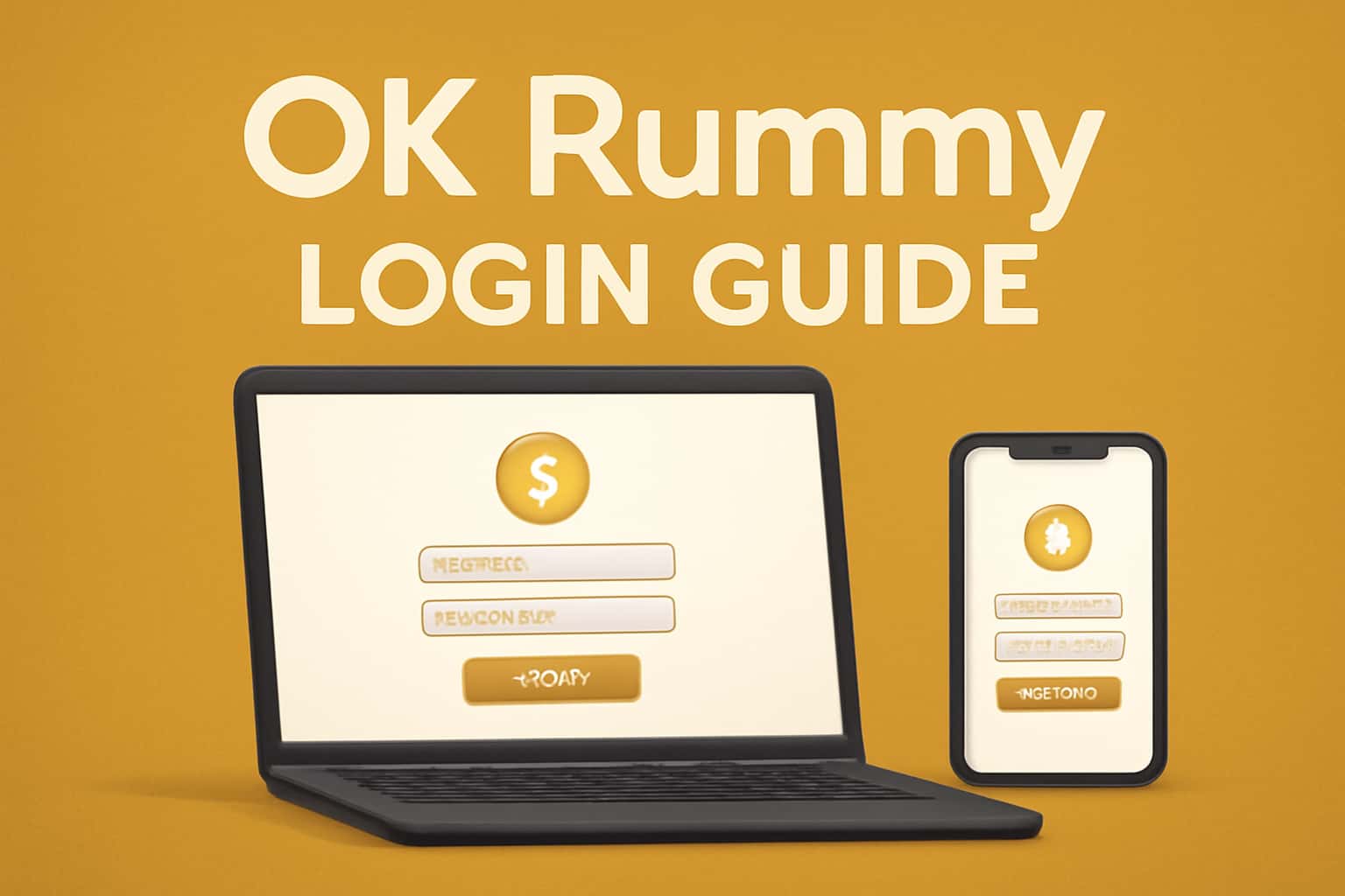 A visual representation of the OK Rummy login process
